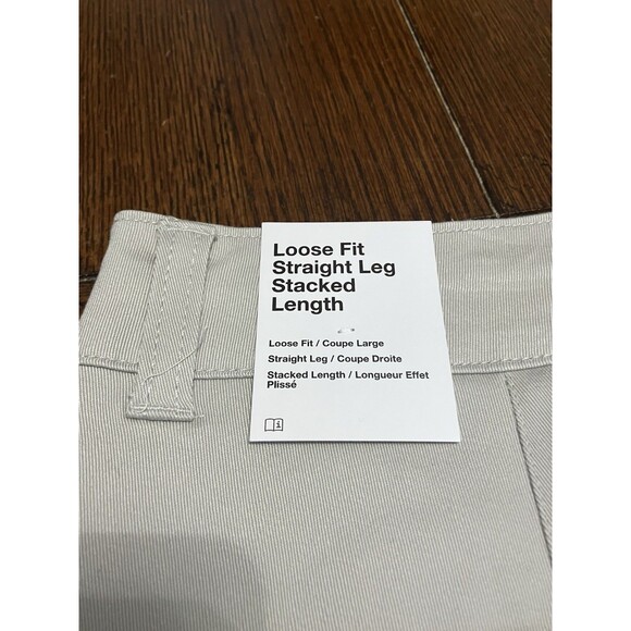 Nike Life El Chino Pants Mens Size 32 Loose Fit Stacked Grey FD0405-012 NWT - Picture 5 of 5